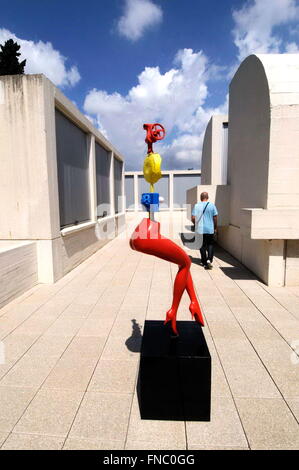 La Fondation Joan Miro, Barcelone. La Catalogne, Espagne Banque D'Images