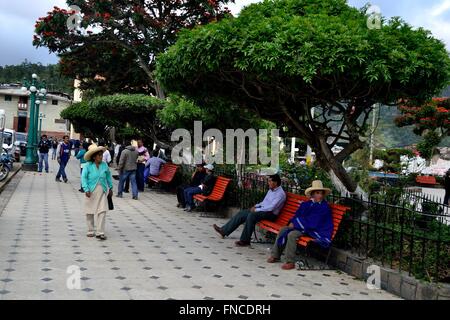 ' La Samaritana Square ' à HUANCABAMBA. .Département de Piura au Pérou Banque D'Images