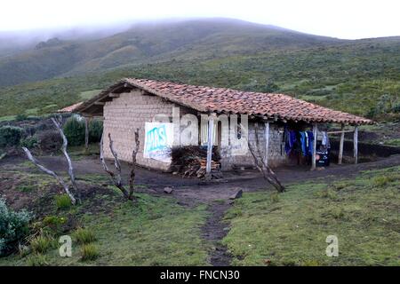 Façon de Laguna Negra - El Porvenir - village Las Huaringas ' ' de HUANCABAMBA. .Département de Piura au Pérou Banque D'Images