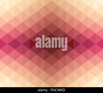 Modèle rétro de formes géométriques. Bannière mosaïque colorée. Illustration de Vecteur