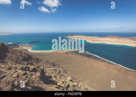 Mirador del Rio à Lanzarote, îles Canaries, Espagne Banque D'Images