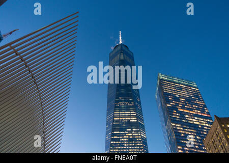 World Trade Center NYC une liberté 1 top Banque D'Images