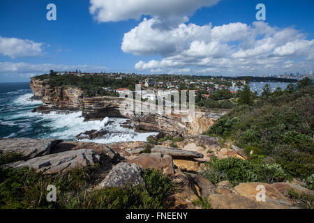 Sydney South Head as shot à partir de l'écart, Vaucluse Banque D'Images