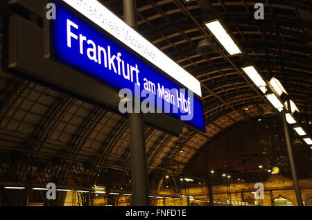 Frankfurt am Main Hauptbahnhof Banque D'Images