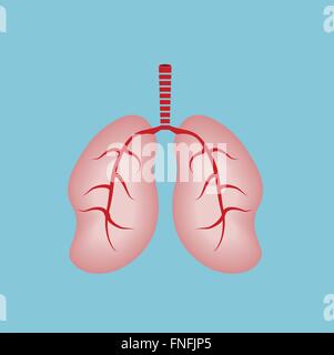 Les poumons humains.la Journée mondiale de l'asthme Illustration de Vecteur