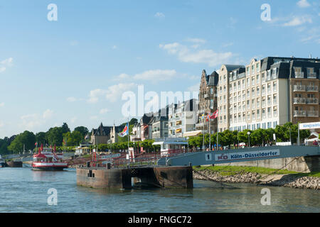 Allemagne, Königswinter, Ansicht vom Rhein Banque D'Images