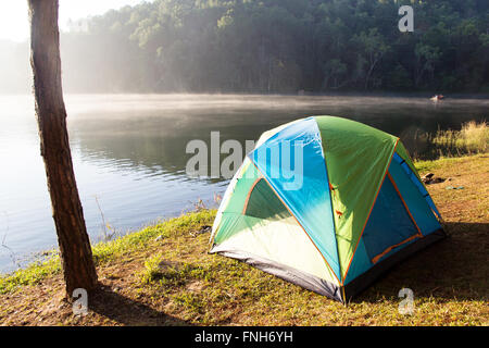 Camping à Pang Tong sous Royal Forest Park Banque D'Images