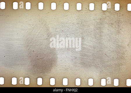 Jaune blanc bande de film bruyant vibrant texture background Banque D'Images