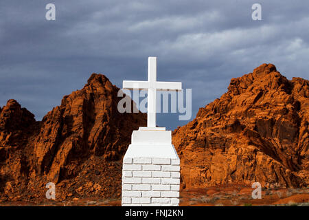John J. Clark Memorial, Vallée de Feu Park, Nevada, United States of America Banque D'Images