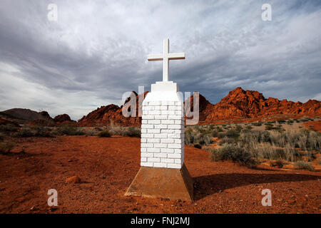 John J. Clark Memorial, Vallée de Feu Park, Nevada, United States of America Banque D'Images