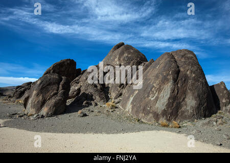 Des formations rocheuses, l'Hippodrome, la Death Valley National Park, California, United States of America Banque D'Images