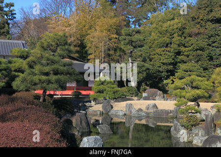 Le Japon, Kyoto, Château de Nijō, thé, jardin, Banque D'Images