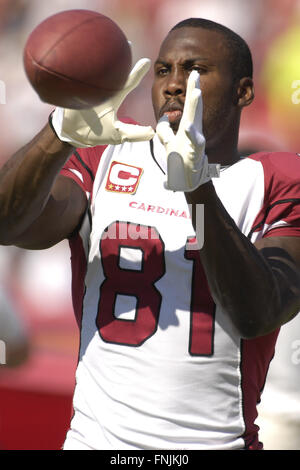 4 novembre 2007 - Tampa, Floride, États-Unis d'Amérique - 4 novembre 2007, à Tampa, FL, USA ; Arizona Cardinals récepteur (81) Anquan Boldin pendant les cardinaux 17-10 perte pour les Tampa Bay Buccaneers chez Raymond James Stadium. ..ZUMA Press/Scott A. Miller (crédit Image : © Scott A. Miller via Zuma sur le fil) Banque D'Images