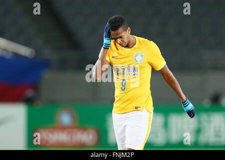 Tokyo, Japon. Mar 15, 2016. Jo (Suning) Football/Football : Ligue des Champions de l'AFC 2016 Groupe E match entre C.F. Tokyo 0-0 Shanghai Suning à Ajinomoto Stadium à Tokyo, au Japon . © Yohei Osada/AFLO SPORT/Alamy Live News Banque D'Images