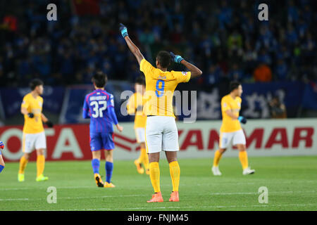 Tokyo, Japon. Mar 15, 2016. Jo (Suning) Football/Football : Ligue des Champions de l'AFC 2016 Groupe E match entre C.F. Tokyo 0-0 Shanghai Suning à Ajinomoto Stadium à Tokyo, au Japon . © Yohei Osada/AFLO SPORT/Alamy Live News Banque D'Images