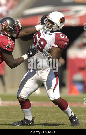 4 novembre 2007 - Tampa, Floride, États-Unis d'Amérique - 4 novembre 2007, à Tampa, FL, USA ; Arizona Cardinals poseur (69) Mike Gandy pendant les cardinaux 17-10 perte pour les Tampa Bay Buccaneers chez Raymond James Stadium. ..ZUMA Press/Scott A. Miller (crédit Image : © Scott A. Miller via Zuma sur le fil) Banque D'Images