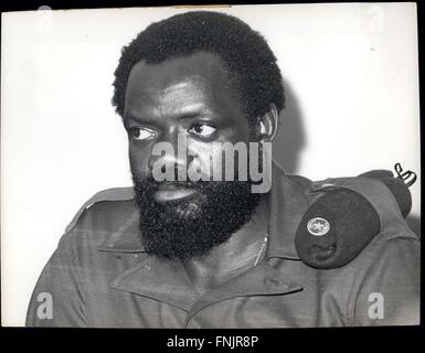 1967 - M. Jonas Savimbi, Président de l'UNITA, mouvement de libération de l'Angola. Né en 1934. L'Angola et instruits à Lisbonne, Fribourg et Lausanna Universités. Ministre des affaires étrangères du Gouvernement angolais en exil, 1962. L'UNITA a fondé et est devenu président, 1966 © Keystone Photos USA/ZUMAPRESS.com/Alamy Live News Banque D'Images