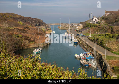 Port de Holyhead Holyhead Anglesey au nord du Pays de Galles UK, Watch Tower, bateaux, pêche, sentier du patrimoine, la marche à pied. Banque D'Images