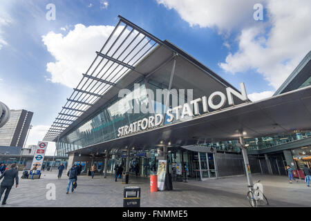 La gare de Stratford Banque D'Images