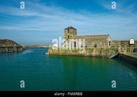 Port de Holyhead Holyhead Port d'Anglesey au nord du Pays de Galles UK, Watch Tower, Banque D'Images