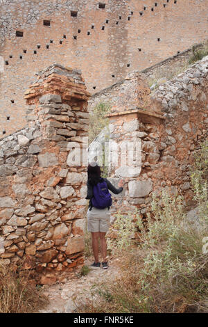 Autour de la forteresse de Palamidi à Nafplio Banque D'Images