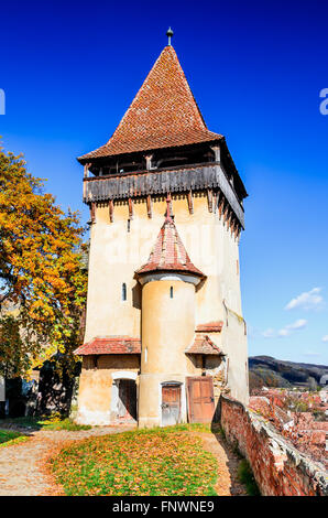 Biertan, Roumanie. L'un des plus importants villages Saxons avec églises fortifiées de Transylvanie. La Roumanie. Banque D'Images