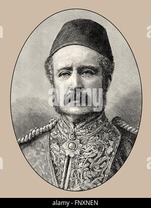 Le major-général Charles George Gordon, 1833-1885, également connu sous le nom de Chinese Gordon, Gordon Pacha, et Gordon de Khartoum, un ar Banque D'Images