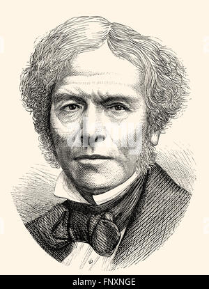 Michael Faraday, 1791 - 1867, un scientifique anglais Banque D'Images