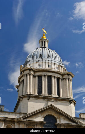 La chapelle au Royal Naval College de Greenwich, Londres, Royaume-Uni. Banque D'Images