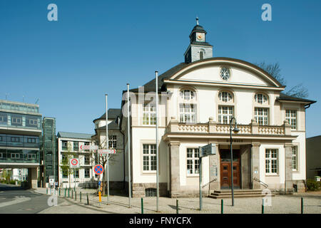 Allemagne, Rhénanie-du-Nord-Westphalie, Rhein-Sieg-District, Hennef, Frankfurter Strasse,Hôtel de ville historique Banque D'Images