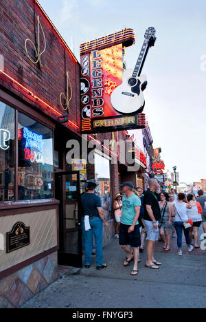 Legends Corner un populaire restaurant / bar à Nashville au Tennessee Banque D'Images