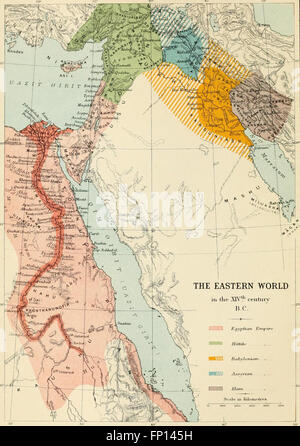 La lutte des Nations Unies - l'Egypte, la Syrie, et l'Assyrie (1896) Banque D'Images