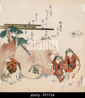 Katsushika Hokusai - Perdu-amour shell (Katashigai) Banque D'Images