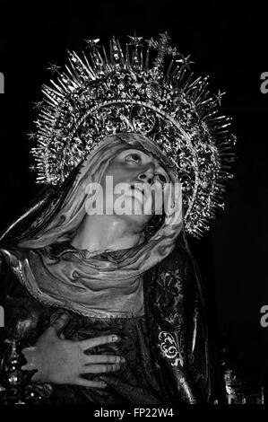 Notre Dame des Douleurs vierge de Juan de Juni, à Valladolid, l'année 1570, 16e siècle. Banque D'Images