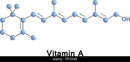 Une molécule de vitamine Illustration de Vecteur