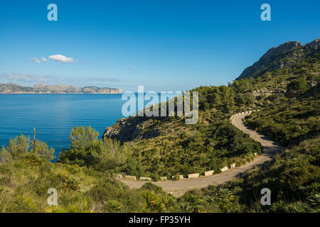 Rue à Platja S&# 39;Illot, Alcudia, Majorque, Iles Baléares, Espagne Banque D'Images