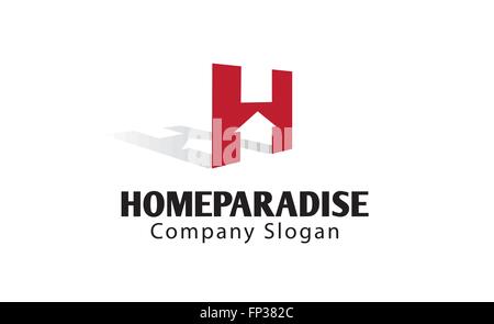 Paradise Accueil Illustration Design Illustration de Vecteur