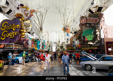 Fremont Street à Las Vegas Banque D'Images