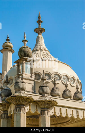 Détail du toit du Pavillon Royal de Brighton, East Sussex, Angleterre Banque D'Images