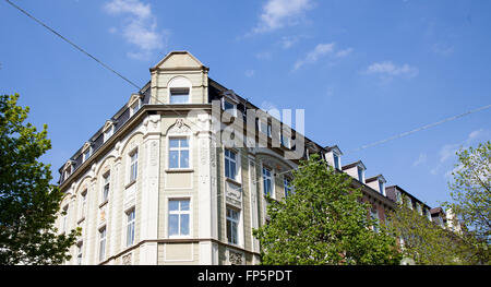 Façade d'un bâtiment de style Art Nouveau Banque D'Images