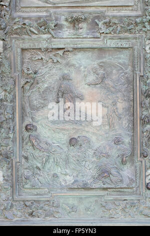 L'agonie dans le jardin, d'art de l'école de Giambologna, la cathédrale Sainte Marie de l'assomption de Pise, Italie Banque D'Images