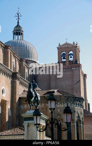 Église de SS Giovanni e Paolo de Venise, Italie. Banque D'Images