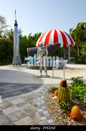 Grand Turk et Caicos island - Exposition sur le mercure du Programme de la NASA de l'espace. Banque D'Images