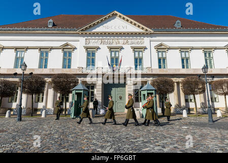 Sándor Palace à Budapest Banque D'Images