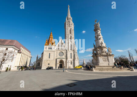 L'église Matthias de Budapest Banque D'Images