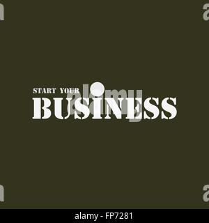Démarrer votre entreprise. Illustration de Vecteur