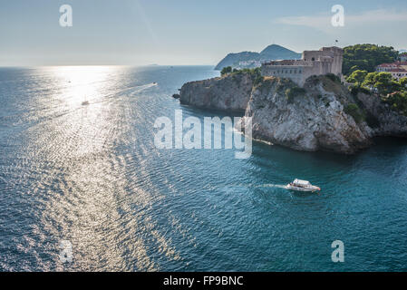 Forteresse du Saint-Laurent Aussi appelé Fort Lovrijenac ou Dubrovnik, Dubrovnik, Croatie à Gibraltar Banque D'Images