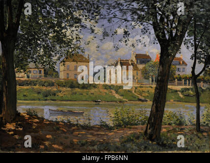 Alfred Sisley (1839-1899). Peintre impressionniste français. Villeneuve-la-Garenne, 1872. Huile sur toile. Le Musée de l'Ermitage. Saint Petersburg. La Russie. Banque D'Images