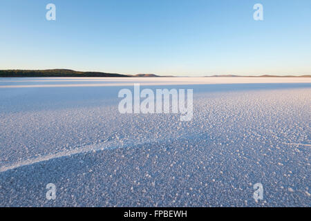 L'aube au lac Gairdner, Australie du Sud, SA, Australie Banque D'Images