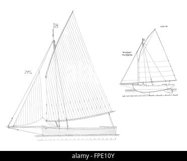 Des plans de route : 'Ruby' Concert de 18 pi ; 'Mystère' plan pure, antique print 1891 Banque D'Images